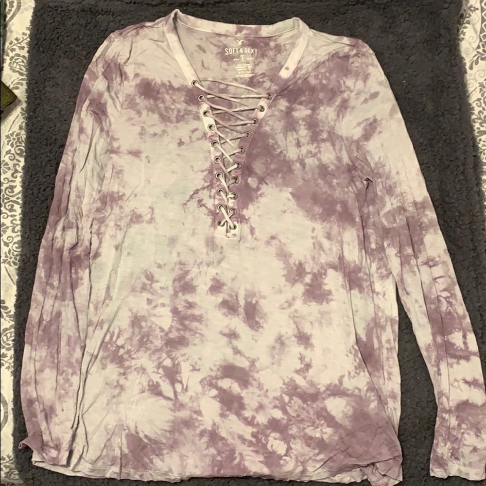 Long sleeve tie dye